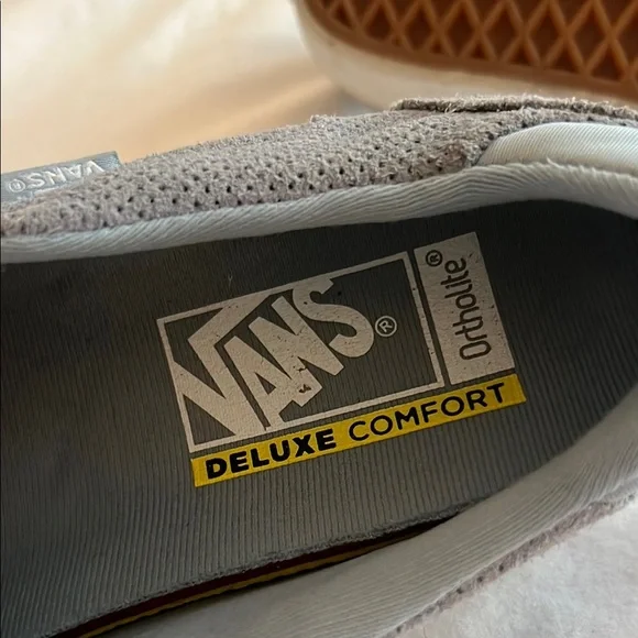 Vans women’s blue Slip-On Sneakers Blue suede shoes - Picture 5 of 5